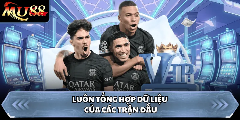 Luôn tổng hợp dữ liệu của các trận đấu